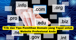 Trik dan Tips Pemilihan Domain yang Tepat untuk Website Profesional Anda